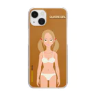 Quatre Illustrationのキャトル・ガール03 Clear Smartphone Case