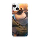 ブサかわフレンズのぶさかワン🐶 Clear Smartphone Case