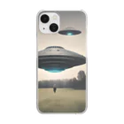 ozameri1998の友好的なUFO Clear Smartphone Case