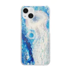 HISA 青い世界 iPhoneケースショップの青い世界「産月－umitsuki」HISA Clear Smartphone Case
