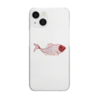 mumusの魚　sequinsred Clear Smartphone Case