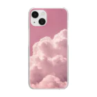 usaのピンク空☁️ Clear Smartphone Case