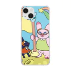 Animaru639のThe Land of Cats-003 Clear Smartphone Case