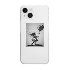 Moon公式ショップのAlice on Wall Street Clear Smartphone Case