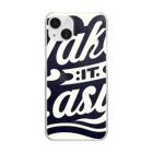 DroショップのTake it easy! Clear Smartphone Case