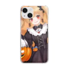 チワワ愛好家ショップのハロウィンマジック★チワワ魔女のひらめき Clear Smartphone Case