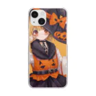 チワワ愛好家ショップのハロウィンの魔法騒ぎ★魔女になったチワワの大冒険 Clear Smartphone Case