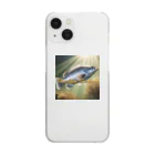 angler_kmの荒磯の王者　ヒラスズキ Clear Smartphone Case