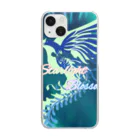 Starlight Blossomの夏葵（あおい）不死鳥 Clear Smartphone Case