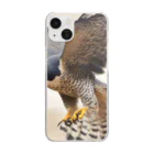 千裕アトリエ（いつもありがとう）のカラカラ (Peregrine Falcon) Clear Smartphone Case
