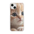 SaSuKeの癒される猫のイラスト Clear Smartphone Case