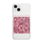 kazu_gのサクラ色の花園 Clear Smartphone Case