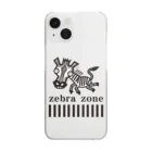 kamono84009のzebra zone クリアスマホケース