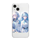 Sesilionのハーモニック・ブルーム Clear Smartphone Case