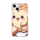 mofu mofu309の食パンポポロ　マドリード　板橋　AJ Clear Smartphone Case