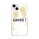 ageha(アゲハ)のsanté ! (乾杯) Clear Smartphone Case