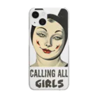 TENMAHAJUNのCalling All Girls Clear Smartphone Case