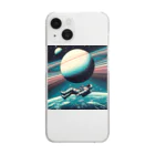 seiya_CosmicPioneerの浮遊の自由 Clear Smartphone Case