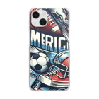 Satoshi27の "アメリカンスポーツの輝き" Clear Smartphone Case