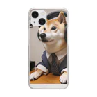 0416artの柴犬ラジオ Clear Smartphone Case