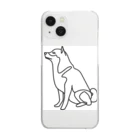 abiko328の柴犬トレジャーズ　ブラック Clear Smartphone Case