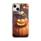 Gereroのハロウィーンカボチャ Clear Smartphone Case