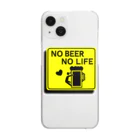 ようようよのNO BEER NO LIFE クリアスマホケース