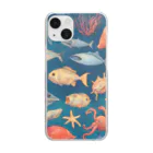 tmdayoの海洋生物 Clear Smartphone Case