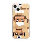 koba777のドット絵チワワ Clear Smartphone Case