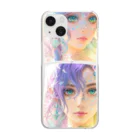 💖宇宙整体♪🌈♪こころからだチャンネル♪💖のhealing mermaid WORLD Clear Smartphone Case