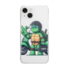 カメライダー商店のカメライダー　ピース Clear Smartphone Case