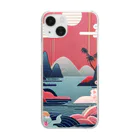 Emerald Canopyの A Journey through Japanese Scenic Art Clear Smartphone Case
