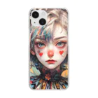 Jake-Hokkaido のJK-005 Pierrot girl Clear Smartphone Case