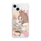 にゃんころのにゃんころず Clear Smartphone Case