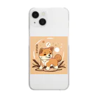 dcgnori／ワンコ画像の柴犬、縄文☆彡古代くん Clear Smartphone Case