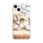 amakanaのまる耳ねこのほっこり時間 Clear Smartphone Case