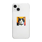 抹茶ラテの普通の猫 Clear Smartphone Case