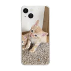 ANAROGUの可愛い猫 Clear Smartphone Case