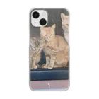 ANAROGUの出窓で飼い主帰るを待つ猫たち Clear Smartphone Case