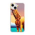 Zep11138のドット絵キリン Clear Smartphone Case