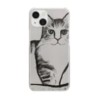 discwの猫ちゃん Clear Smartphone Case