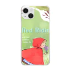 petitringo -プチリンゴ-のおばあさんのお家へ向かう赤ずきんちゃん Clear Smartphone Case