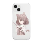 yudu910のネコ耳弓道部 Clear Smartphone Case