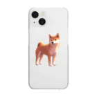 花子の庭のたそがれ柴犬 Clear Smartphone Case