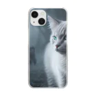 ZZRR12の「境界を見つめる猫の眼差し」 Clear Smartphone Case