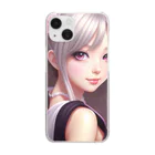 KSK SHOPのセクシー美少女アイドル Clear Smartphone Case