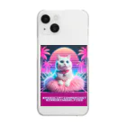 Association Against Mirroring SelfiesのSynthwave_cats Clear Smartphone Case