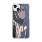 El Sol 85のパーカーフードの少女　池袋編2 Clear Smartphone Case