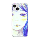 縹の青い少女 Clear Smartphone Case