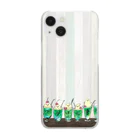 3to10 Online Store SUZURI店のクリームソーダ先輩（7.5人前〜8人前） Clear Smartphone Case